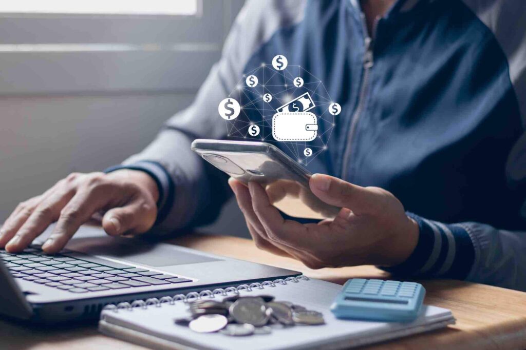 person at office desk studying saas integrated payments