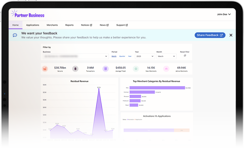 Partner Portal Screenshot