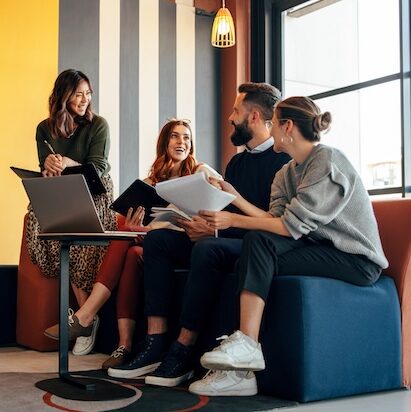 business people working